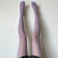 Lilac Knit Pattern Fishnet Tights