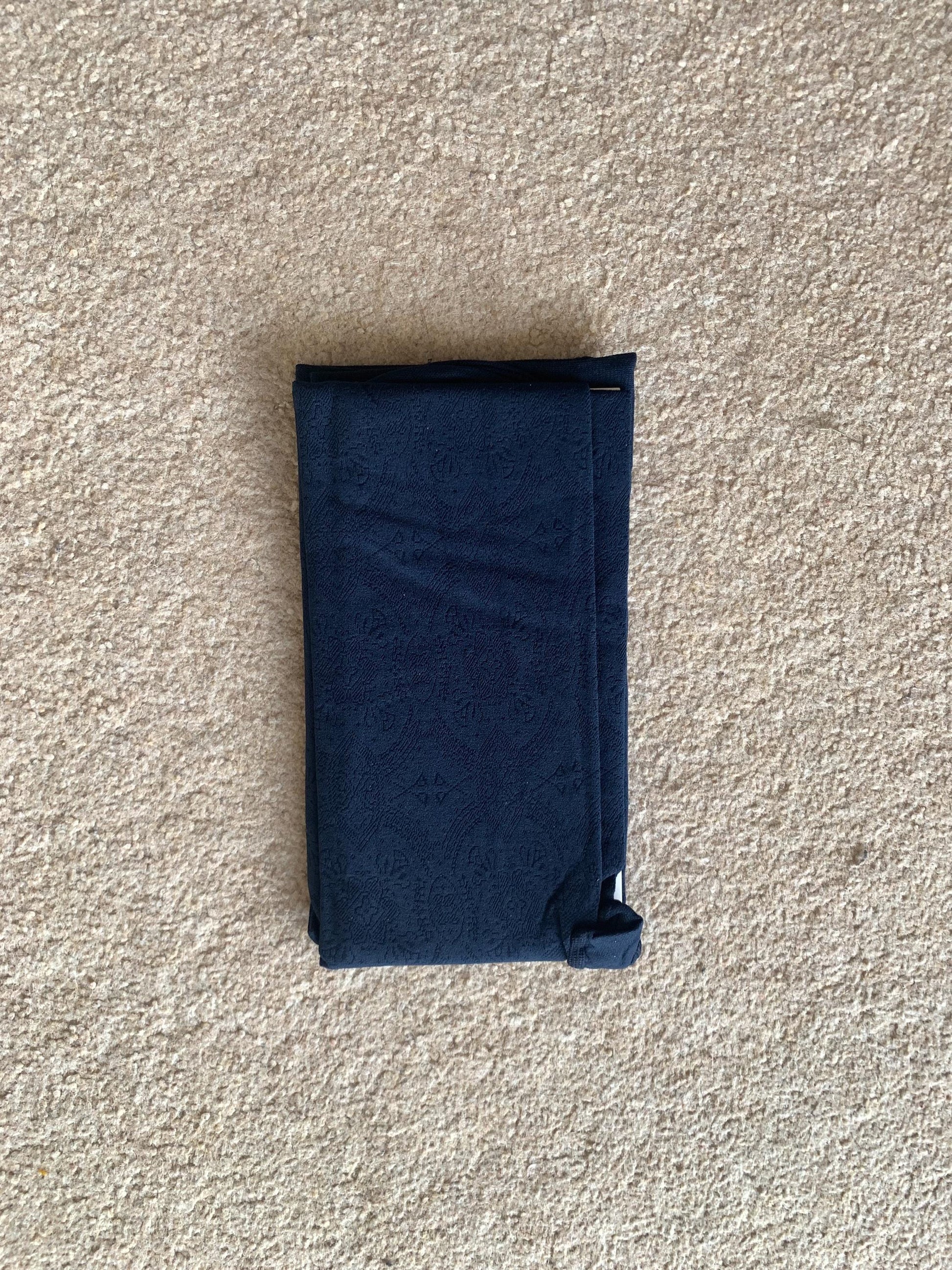 Navy Ancient Egyptian-Inspired Pattern Opaque Velvet Tights