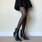 Black Barbed Wire Fishnet Tights - tights