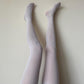 White Solid Color Velvet Tights 80D - tights