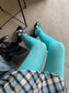 Sky Blue Opaque Solid Color Tights - tights