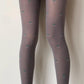 Grey Cherry Pattern Velvet Tights