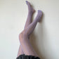 Lilac Knit Pattern Fishnet Tights